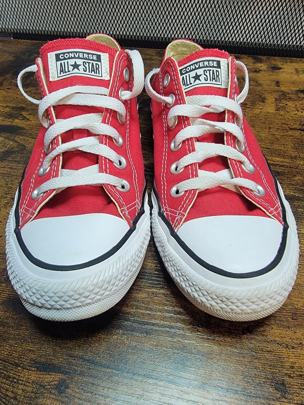 Converse Red & White Low Top Sneakers
